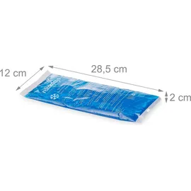 Relaxdays Kühlpad 8er Set blau