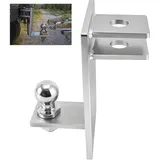 Kugelkopf Anhängerkupplung Ø50mm, Stahl Rangierhilfe Zugmaul Kugelkopf, Anhängelast 3 T, Robust und Rostfrei für Traktoren, Lastwagen, Autos und Wohnwagen