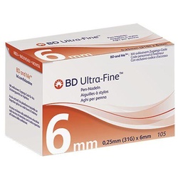 Bd Ultra-Fine Pen-Nadel 6 Mm 105 ST