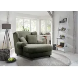 Home Affaire XXL-Sessel HOME AFFAIRE "Oase, B: 120 cm, Sitzhöhe: 50 cm - OTTO. Verlässliche Qualität.", grün (olive), B:120cm H:101cm T:142cm, 100% Polyester, Sessel, XXL-Sessel, mit 2 Zierkissen & Massivholzfüße, Topseller