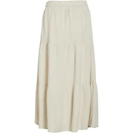 VILA Maxirock Damen Meliert Beige 42