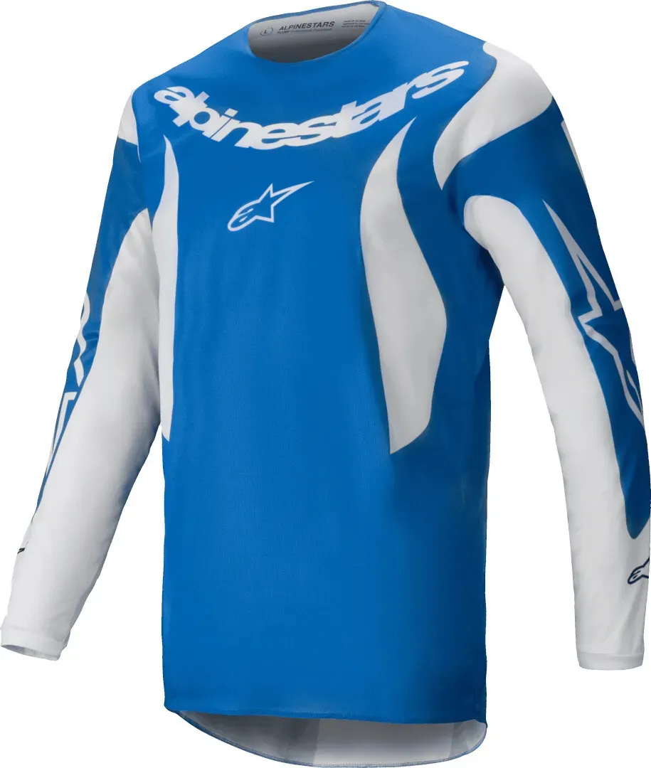 Alpinestars Fluid Haul Motorcross trui, wit-blauw, M Voorman