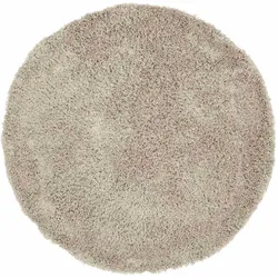 Teppich Celeste Rund aus Kunstfasern, Ø 200 cm, Taupe