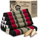 Livasia Thaikissen 75 x 50 cm Schwarz/Rot