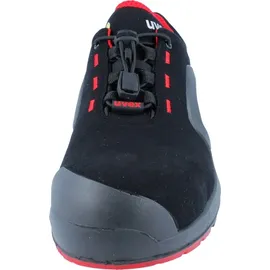 Uvex Halbschuh schwarz/rot uvex 1 x-tended support, S3 EU-Schuhgröße: 41