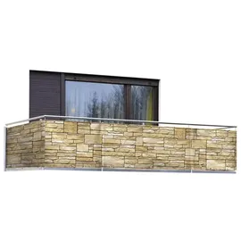 Maximex Sichtschutz Mauer 500 x 85 cm Mehrfarbig Polyethylen 2 St.