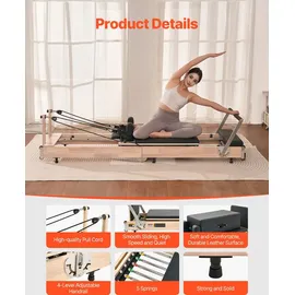 Vevor Pilates Reformer Braun