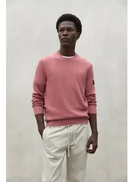 ECOALF für Herren. MCMGAKNTAILA0639S24-668 Rosa Schwanz-Pullover (L), Lässig, Langarm, Bio-Baumwolle, Nachhaltig