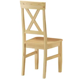 Erst-Holz Küchenstühle Doppelpack Massivholzstühle 2x Esszimmerstuhl Kiefer 90.71-23-D