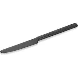 WAS Germany 12x Menümesser SLATE, 22,5 cm, mit schwarzer PVD Beschichtung, Oberfläche in Schiefer-Optik, Chromstahl 13/0