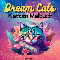 Tredition Katzen Malbuch Dream Cats Ausmalbuch mit 30 fantasievollen