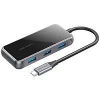 Vention 5in1 Adapter HUB Vention TFBHB USB-C to HDMI 4K@60Hz, 3x USB 3.0, PD (Gray)