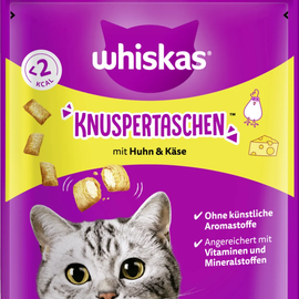 Whiskas Knuspertaschen Mega Pack 180g Huhn & Käse