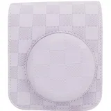 Naroote Die Kameratasche Ist Nicht Zerkratzt und Regensicher Tragbare Sofortkameratasche Vintage Schachbrett Outdoor (Purple)