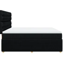 vidaXL Boxspringbett 180 x 200 cm Schwarz