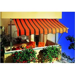 Spettmann Fallarmmarkisen Gestell silber, 300x160 cm Dessin 5961 orange/braun