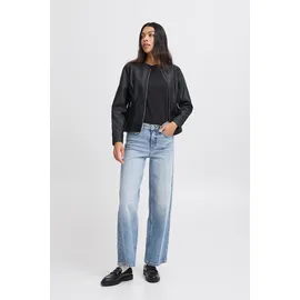B.YOUNG Outdoorjacke B.YOUNG "Damen Jacke BYACOM", Damen, Gr. 42, schwarz, Obermaterial: 100% Viskose CV., Jacken Outdoorjacke