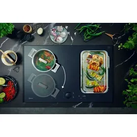Neff T66STE4L0, N 90, Induktionskochfeld, 60 cm breit, Twist Pad, Flex Induction, Home Connect, Smart Hood Automatic, aufliegend