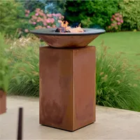 Ofyr Outdoor-Kochstelle Classic Corten 75 Stahl Braun Rostfarbig cm