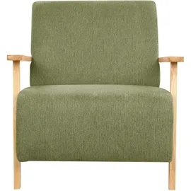 Beliani Sessel LESJA Stoff 78 x 113 x 93 cm Grün