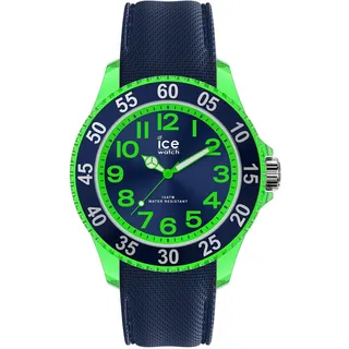ICE-Watch ICE cartoon Dino 34 mm Silikongehäuse Blau Grün Silikonarmband Blau S