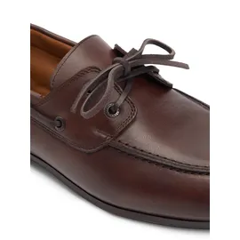 Tommy Hilfiger FLEXIBLE SLIM LEATHER BOAT SHOE Herren Braun 44