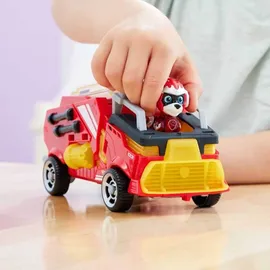 Paw Patrol Mighty Kinofilm Fahrzeug von Marshall mit Welpenfigur Rot/Gelb