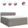 vidaXL Boxspringbett 180 x 200 cm Taupe