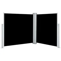 vidaXL Ausziehbare Seitenmarkise 120 x 600 cm Schwarz