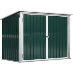 Outsunny Mülltonnenbox Stahl, Eisen