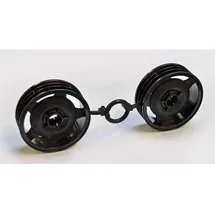 TAMIYA Felgen Racing Fighter (2) vorn Schwarz 310448047