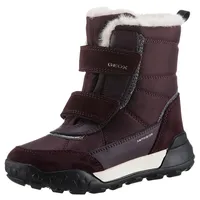 GEOX J TREKKYUP Girl B AB Snow Boot, DK Burgundy, 32 EU