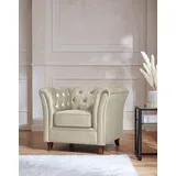 Home Affaire Chesterfield-Sessel »Reims Cocktailsessel, Sessel«, mit echter Chesterfield-Knopfheftung, hochwertige Verarbeitung beige