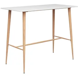 vidaXL Bartisch Weiß 120x60x105 cm