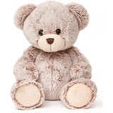 Uni-Toys - Teddybär, superweich (Hellbraun) - 24 cm (Höhe) - Plüsch-Bär, Teddy - Plüschtier, Kuscheltier