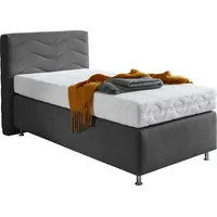 Westfalia Schlafkomfort Boxspringbett "Sigma", grau (anthrazit), B:105cm L:210cm, Bezug