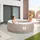 Home Deluxe Splash Ø 208 x 65 cm Beige inkl. Kissen, Getränkehalter und Sonnendach