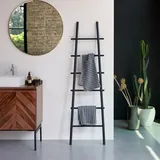 Tikamoon Corto Handtuchhalter Leiter Schwarz
