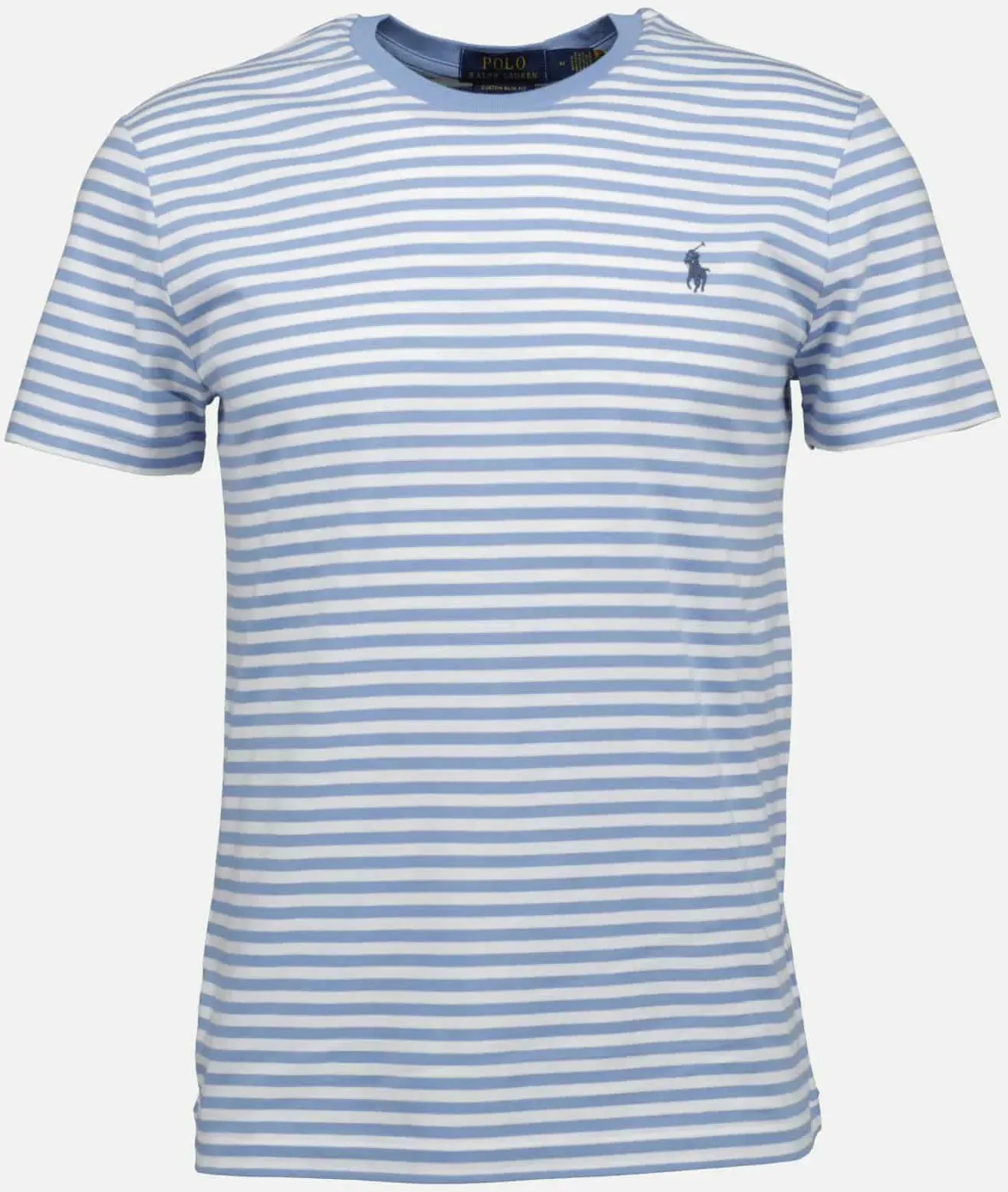 T-Shirt mit Ringel-Muster Blau S