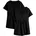 BONPRIX 2-in-1 Umstands und Stillshirts 2er Pack Damen Gr 36/38 S schwarz schwarz schwarz Obermaterial 95 Baumwolle 5 Elasthan figurumspielend Shirts