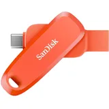 SanDisk Phone Drive für Android / USB Type-C Stick 256 GB (Orange)