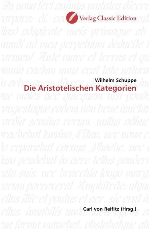 Die Aristotelischen Kategorien - Wilhelm Schuppe, Kartoniert (TB)