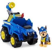 Spin Master PAW Patrol Dino Rescue Chases Basis Fahrzeug mit Rückzieh-Mechanismus, inklusive Hundefigur und Überraschungs-Dino, Spielzeug für Kinder ab 3 Jahren