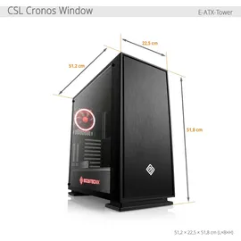 CSL Gaming-PC AMD Ryzen 7 9800X3D 5,2 GHz 64 GB RAM 4000 GB SSD GeForce RTX 5080 Windows 11 Home