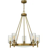 Elstead Lighting Collier 5-flammiger Kronleuchter Messing