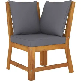 vidaXL Garten-Lounge-Set 4-tlg. grau