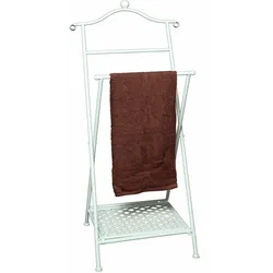 Handtuchhalter AMBIENTE HAUS "Antik", weiß, B:45cm H:105cm T:35cm, Handtuchhalter, antikweiß