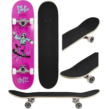 Enuff Skateboards Enuff Skully Mini 7.25 ́ ́ X 29.5 ́ ́ Skateboard Rose,