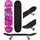 Enuff Skateboards Enuff Skully Mini 7.25 ́ ́ X 29.5 ́ ́ Skateboard Rose,