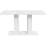 Okwish Ausziehtisch 70 x 75 x 180 cm weiß